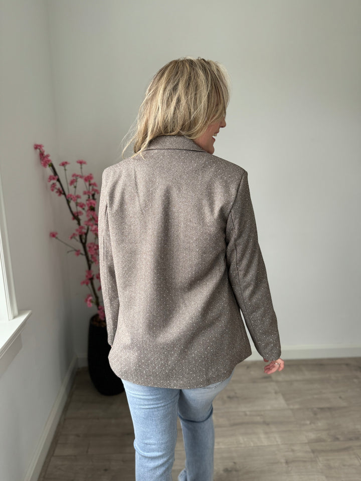 Glitter blazer | bruin